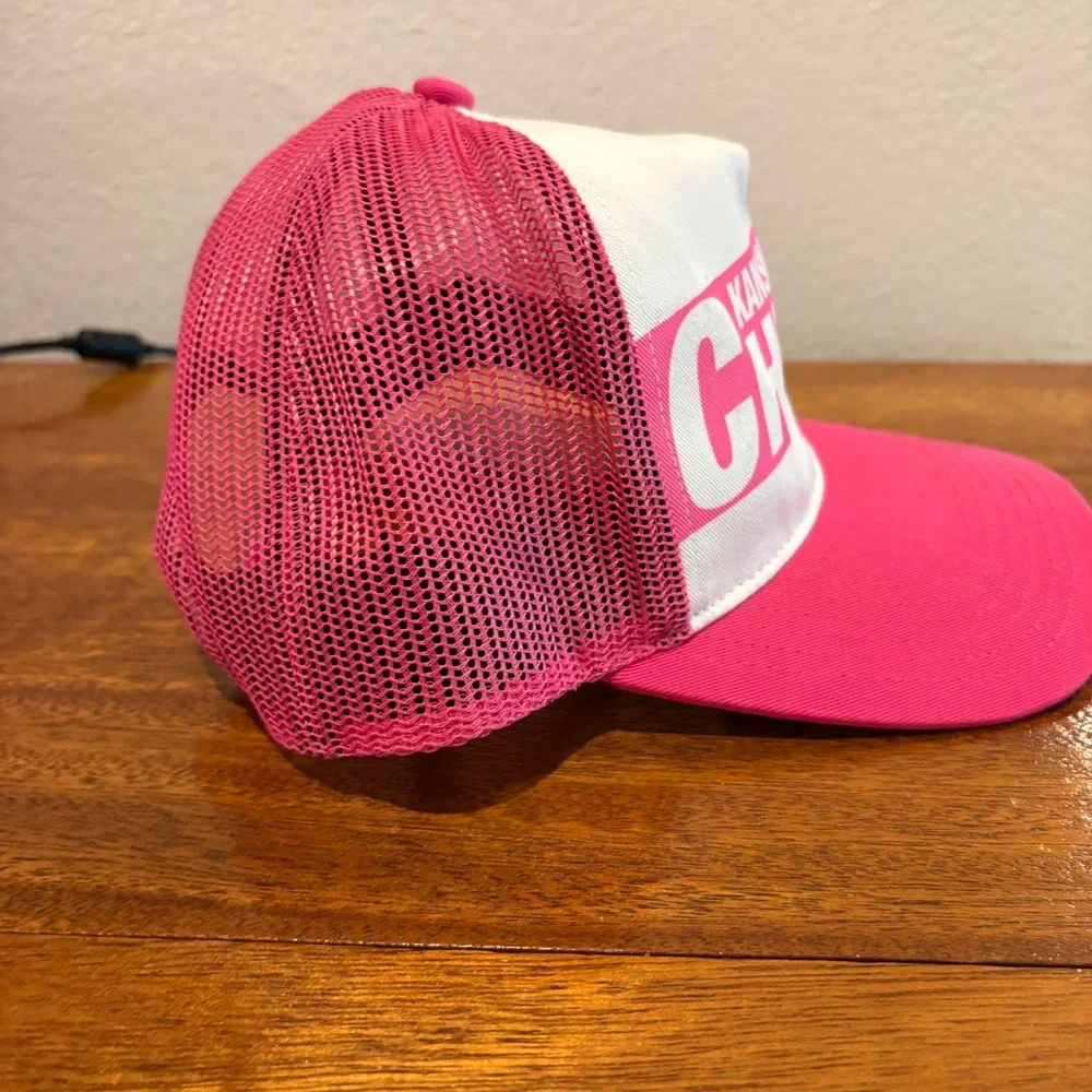 47 Brand Kansas City Chiefs Youth Trucker‎ Hat Pink White Snapback NFL 012624